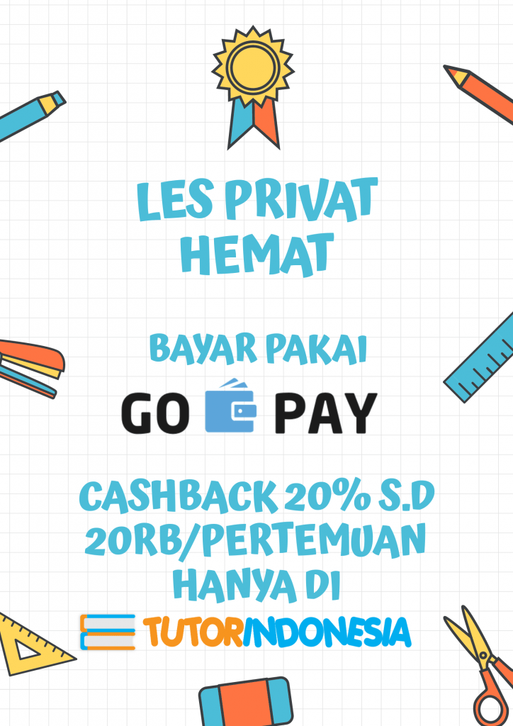 Promo Gopay Cashback 20% Les Privat di TutorIndonesia 